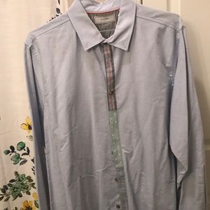 Five Four Men’s Dress Shirt. 3 pattern down button